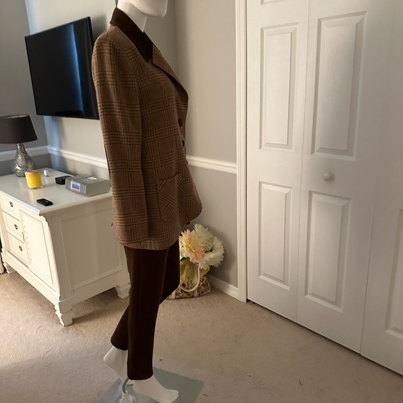 TOMMY HILFIGER BROWN SIZE 2 POLYESTER / SPANDEX PANTS - LOOKS LIKE SUEDE - Picture 2 of 9